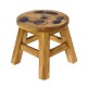 Dřevěná dětská stolička - kočka mrkací
