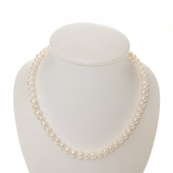 Perlový náhrdelník Bílý
