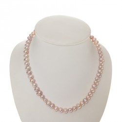 Perlový náhrdelník Růžový