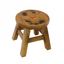 Dřevěná dětská stolička - PEJSEK SE ZLATOU ZNÁMKOU
