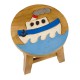 Dřevěná dětská stolička - parník