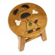 Dřevěná dětská stolička - pejsek s kostičkou