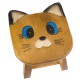 Dřevěná dětská stolička - kočka modroočka