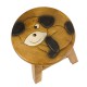 Dřevěná dětská stolička - mrkací pejsek