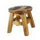 Dřevěná dětská stolička - slon s chobotem II