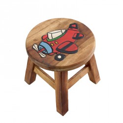 Dřevěná dětská stolička - letadýlko