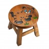 Dřevěná dětská stolička - OVEČKA BÍLÁ