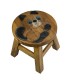 Dřevěná dětská stolička - baculaté kotě