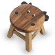 Dřevěná stolička - KRAVIČKA TVAROVANÁ