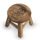Dřevěná stolička - TUČŇÁK PŘÍRODNÍ