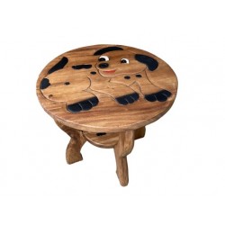 Dřevěný stolek - PEJSEK SMĚJÍCÍ