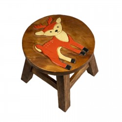 Dřevěná dětská stolička - HLAVA MEDVĚDA