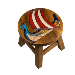 Dřevěná stolička - VIKINGSKÁ LOĎ